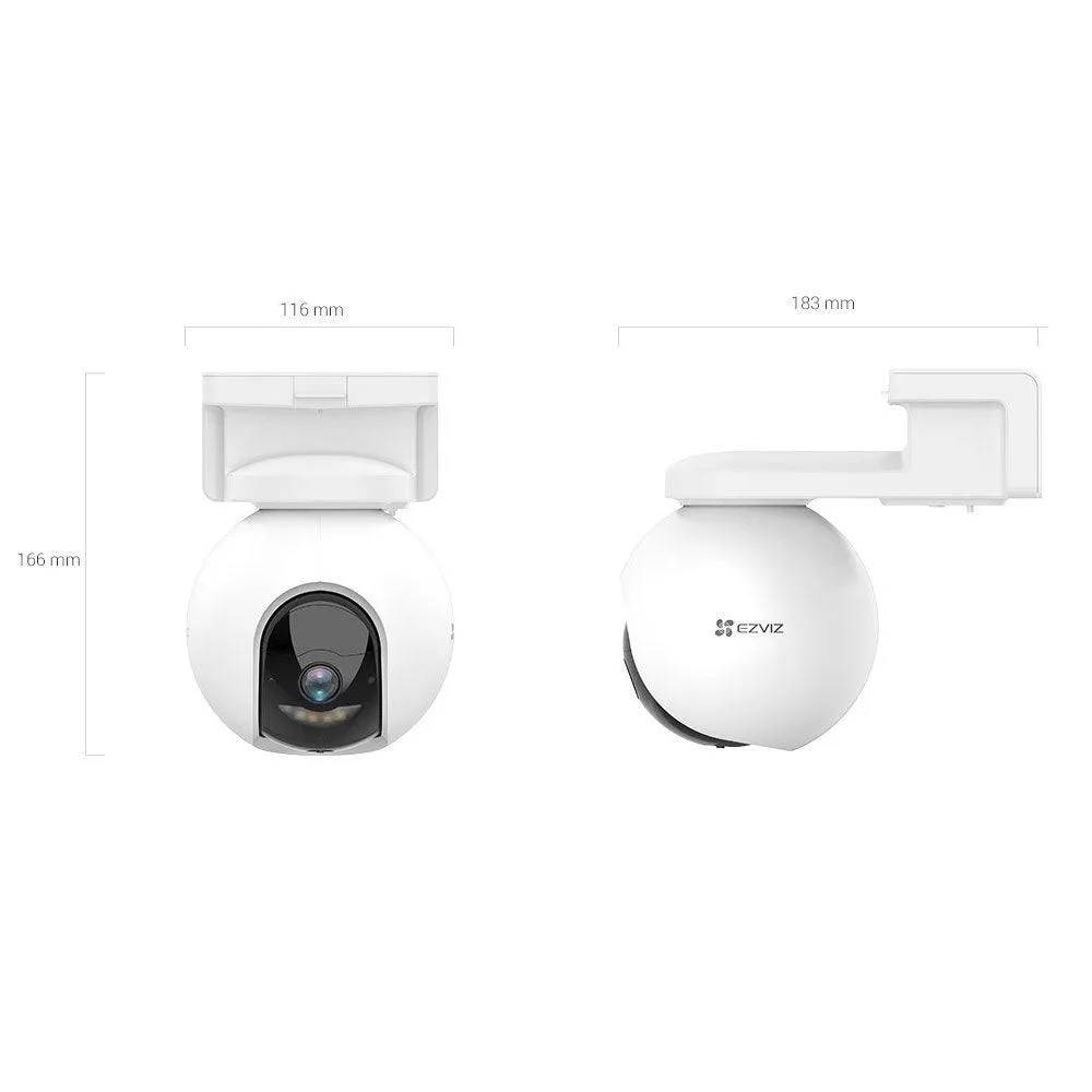 EZVIZ CS-CB8 Battery-Powered Wi-Fi Pan & Tilt Outdoor Security Camera 3MP 4mm (Mic) (Full Color)