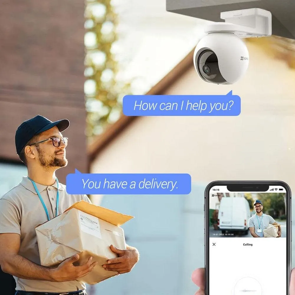 EZVIZ CS-CB8 Battery-Powered Wi-Fi Pan & Tilt Outdoor Security Camera 3MP 4mm (Mic) (Full Color)