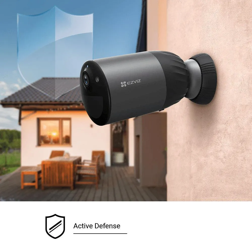 EZVIZ eLife CS-BC1C-B0-2C2WPBDL Battery-Powered Wi-Fi Outdoor Security Camera 2MP 2.8mm (Mic) (Full Color)