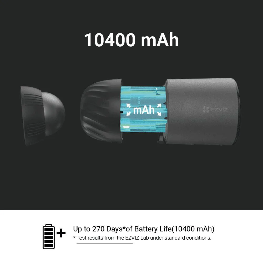 EZVIZ eLife CS-BC1C-B0-2C2WPBDL Battery-Powered Wi-Fi Outdoor Security Camera 2MP 2.8mm (Mic) (Full Color)