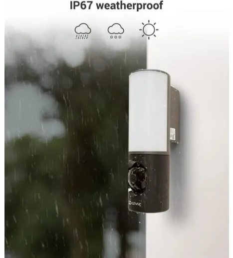EZVIZ LC3 (4MP) Outdoor WiFi Camera with Floodlight |  Colour Night Vision, Siren & Light Alarm, AI Human Detection, Two-Way Talk, Waterproof, Hardwired Installation