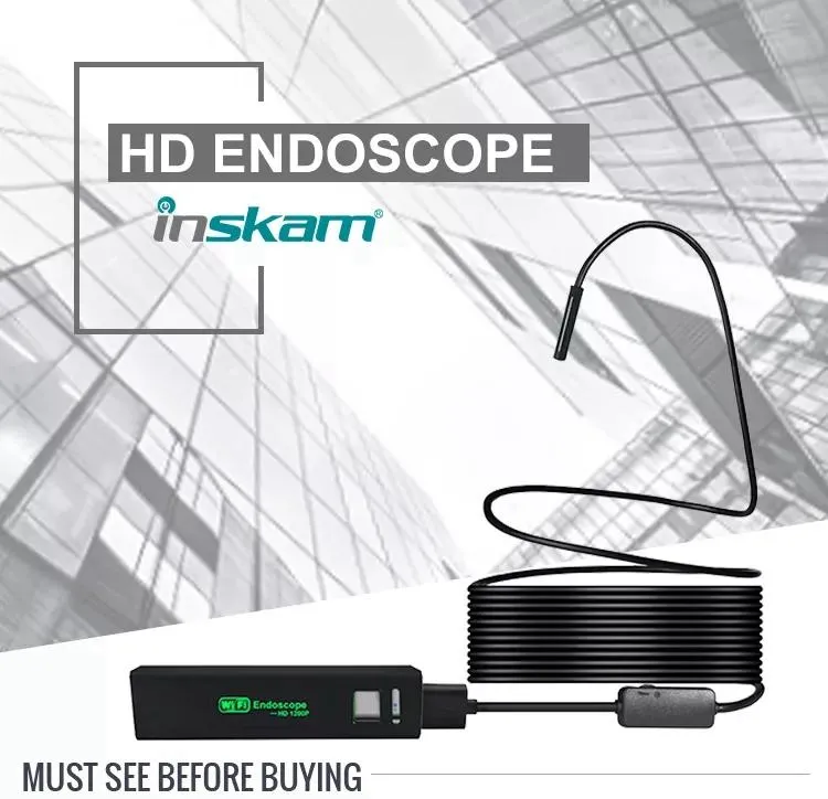 Factory Customized 1200P WIFI Endoscope HD Camera Wireless Endoscope Camera Wifi Endoscope