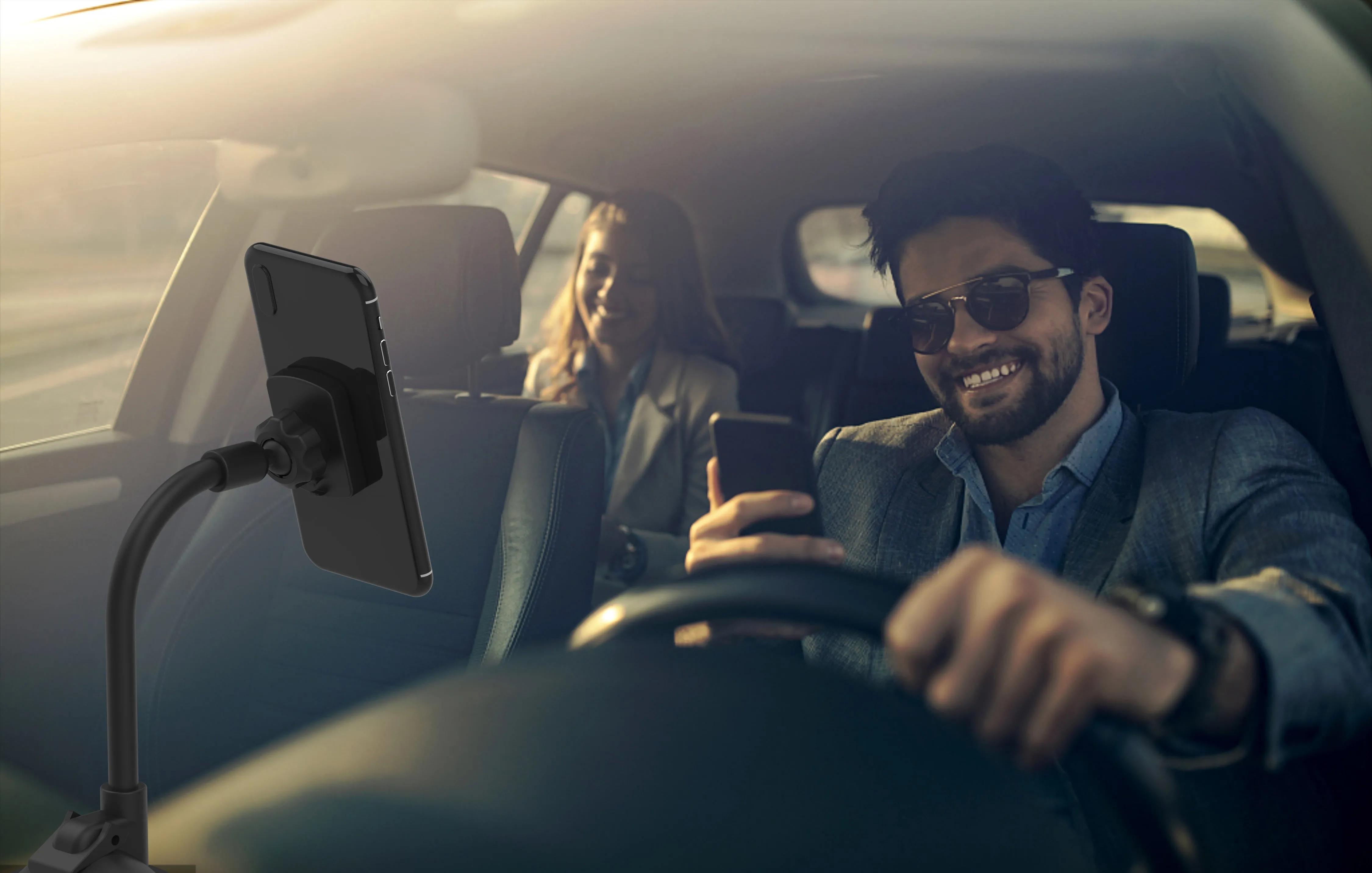 Flexible Long Neck Car Mount