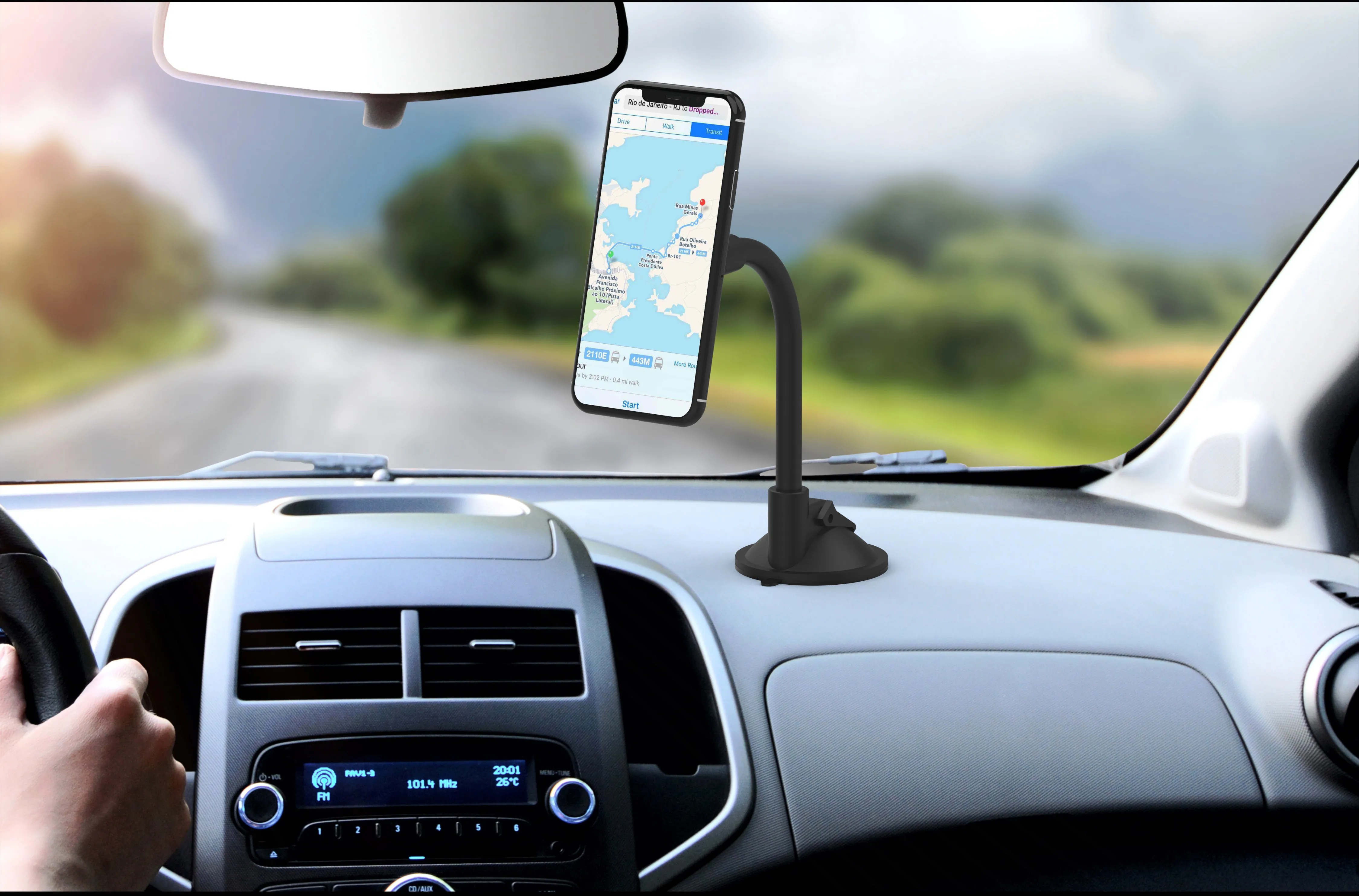 Flexible Long Neck Car Mount