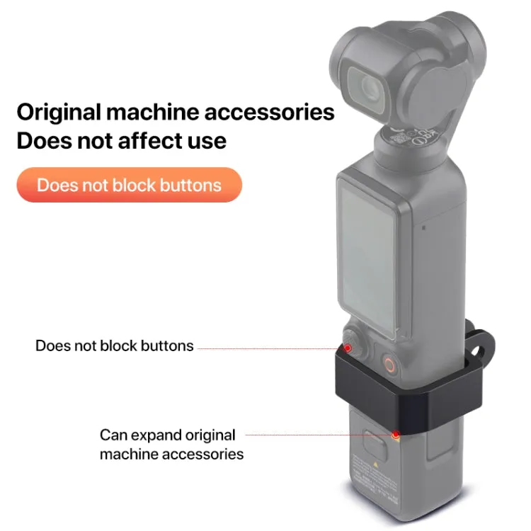 For DJI OSMO Pocket 3 Expansion Bracket Adapter (Black)