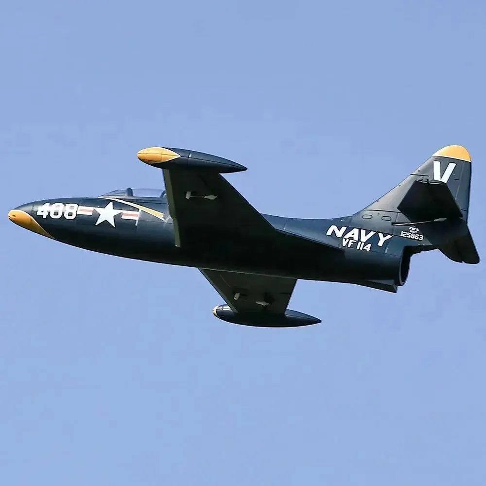 Freewing  64mm EDF Jet F9F Panther RC Model Plane Flight Line Remote Control Airplane Hobby Aircraft Foam Model Plane