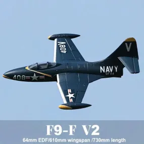Freewing  64mm EDF Jet F9F Panther RC Model Plane Flight Line Remote Control Airplane Hobby Aircraft Foam Model Plane