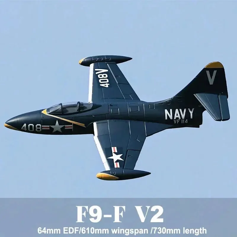 Freewing  64mm EDF Jet F9F Panther RC Model Plane Flight Line Remote Control Airplane Hobby Aircraft Foam Model Plane
