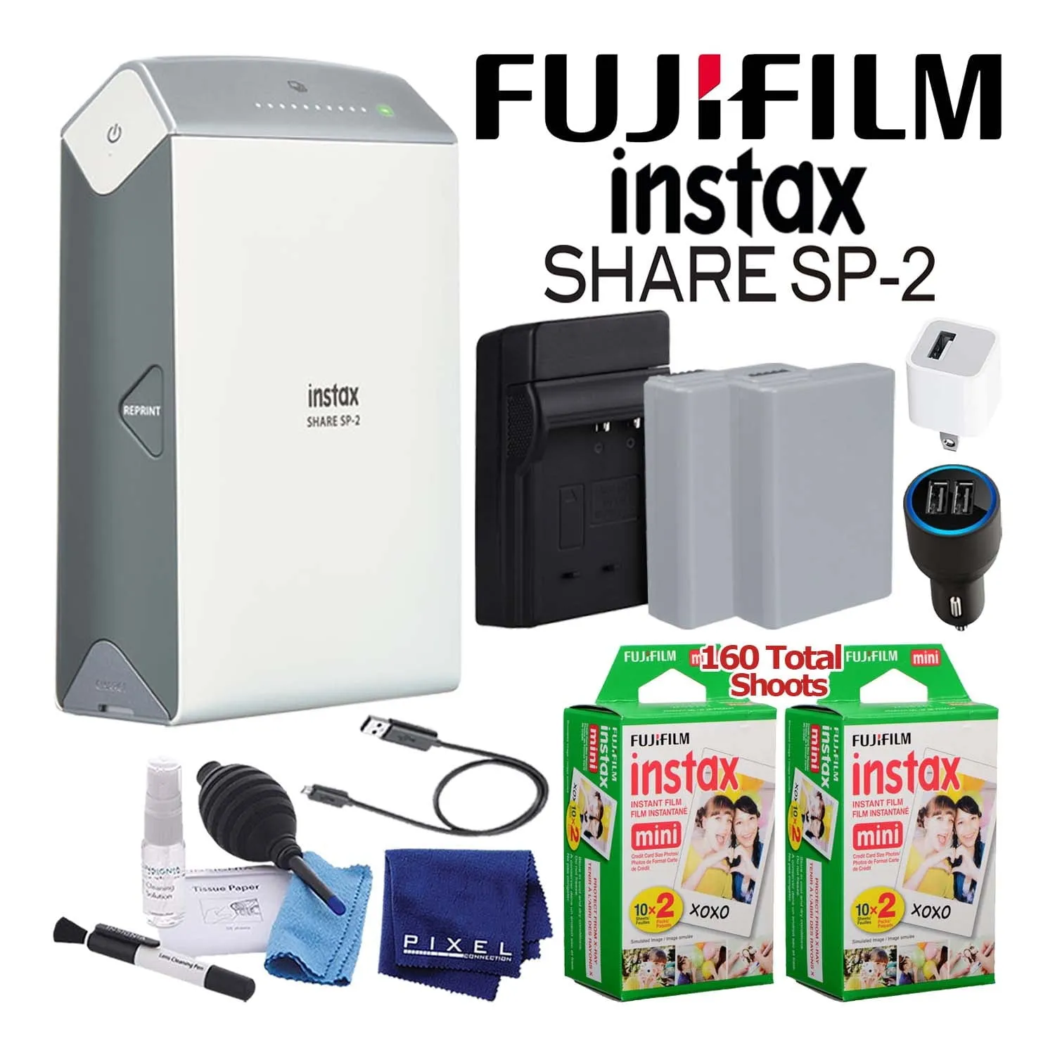 Fujifilm Instax Share SP-2 Smartphone Printer with (160) Films   Battery