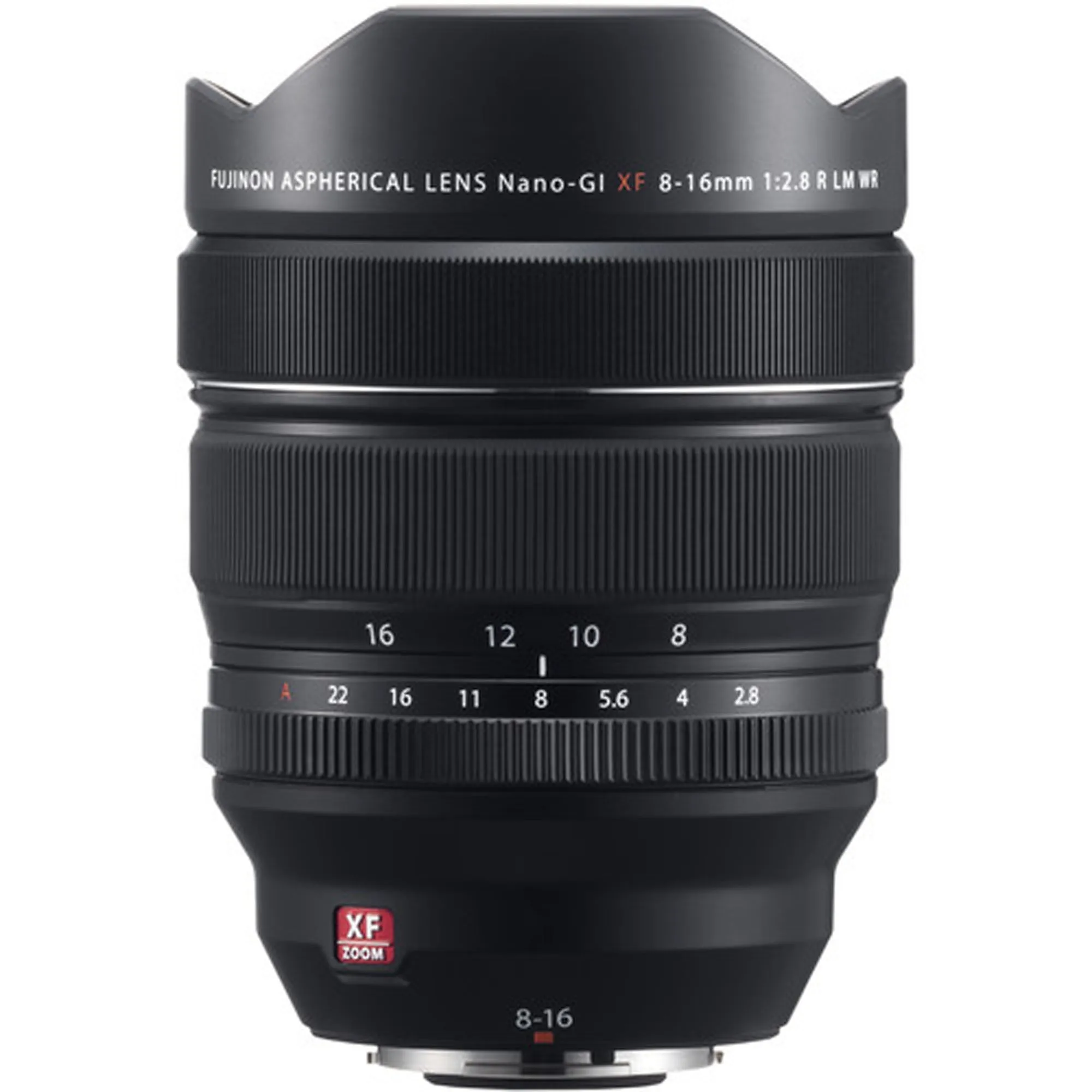 FUJIFILM XF 8-16mm f/2.8 R LM WR Lens with Geared Tripod Head and Stand   Universal Lens Cap Bundle