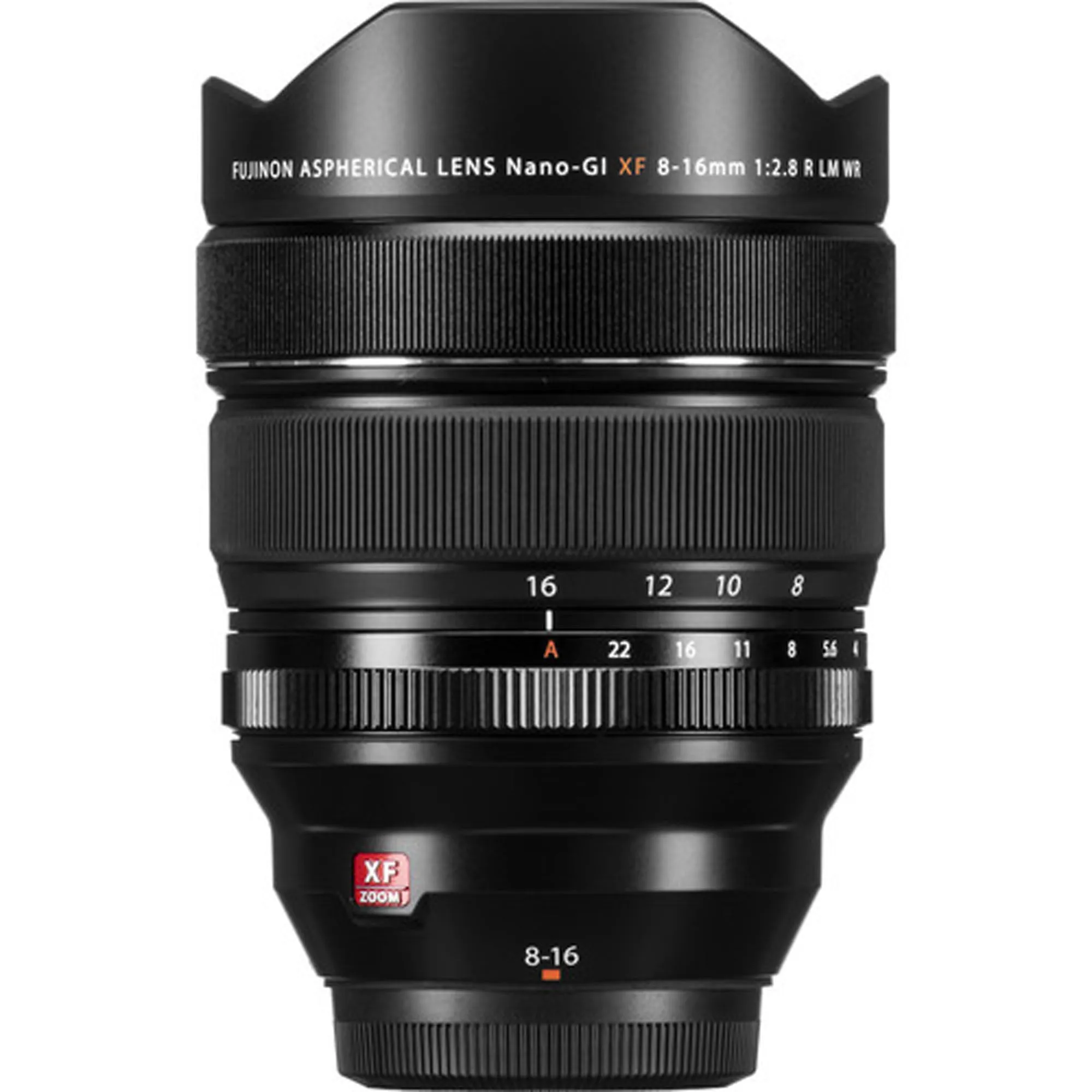FUJIFILM XF 8-16mm f/2.8 R LM WR Lens with Geared Tripod Head and Stand   Universal Lens Cap Bundle