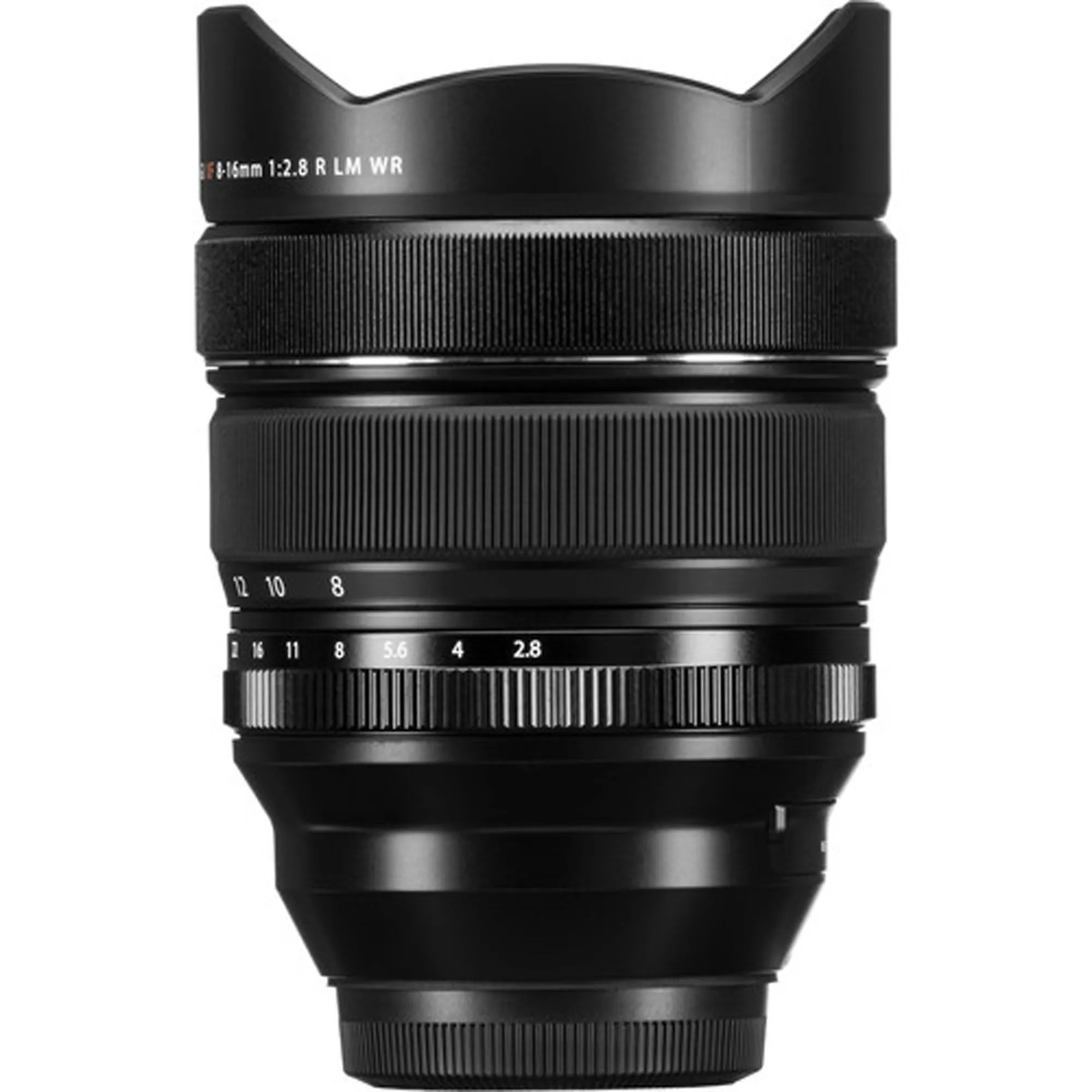 FUJIFILM XF 8-16mm f/2.8 R LM WR Lens with Geared Tripod Head and Stand   Universal Lens Cap Bundle