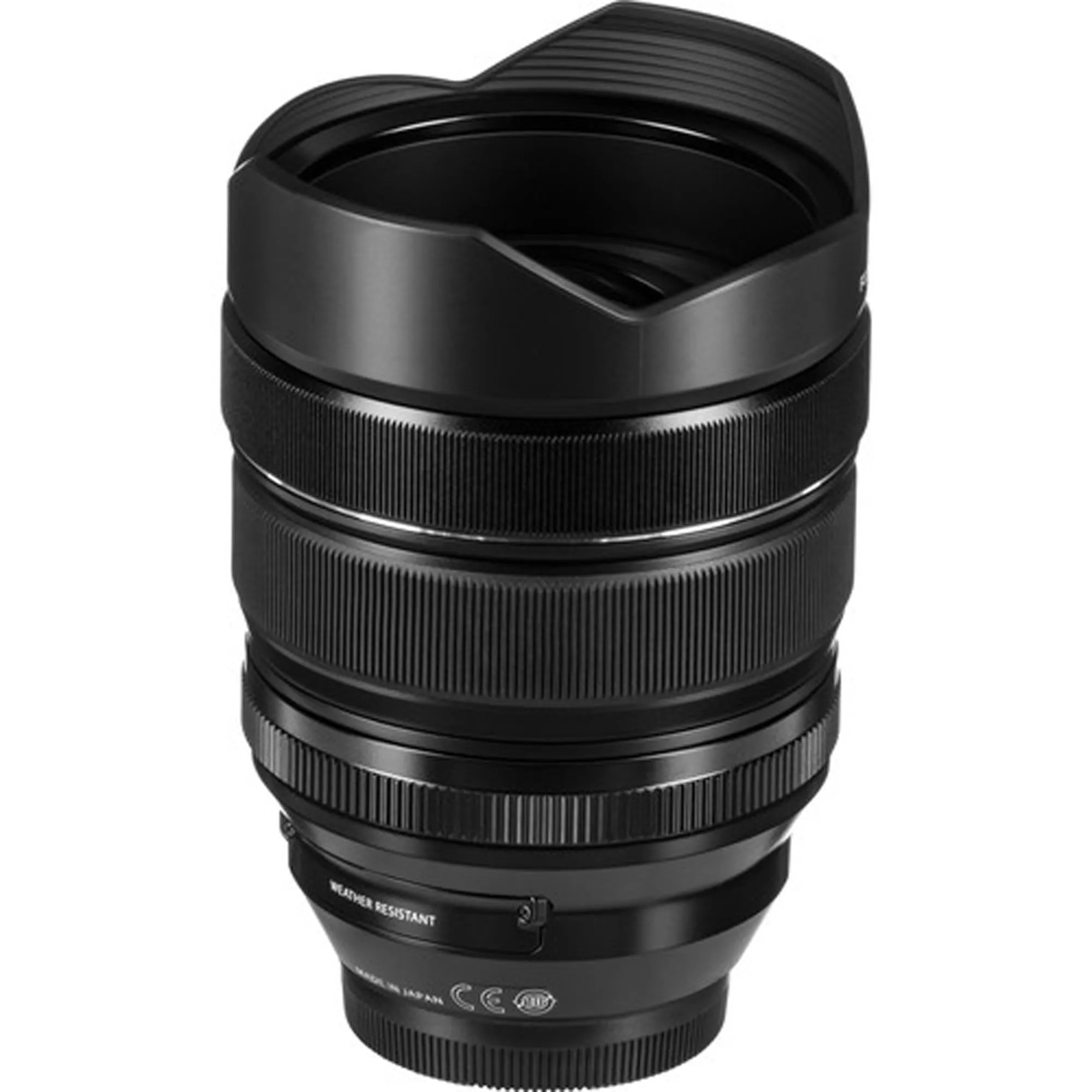 FUJIFILM XF 8-16mm f/2.8 R LM WR Lens with Geared Tripod Head and Stand   Universal Lens Cap Bundle