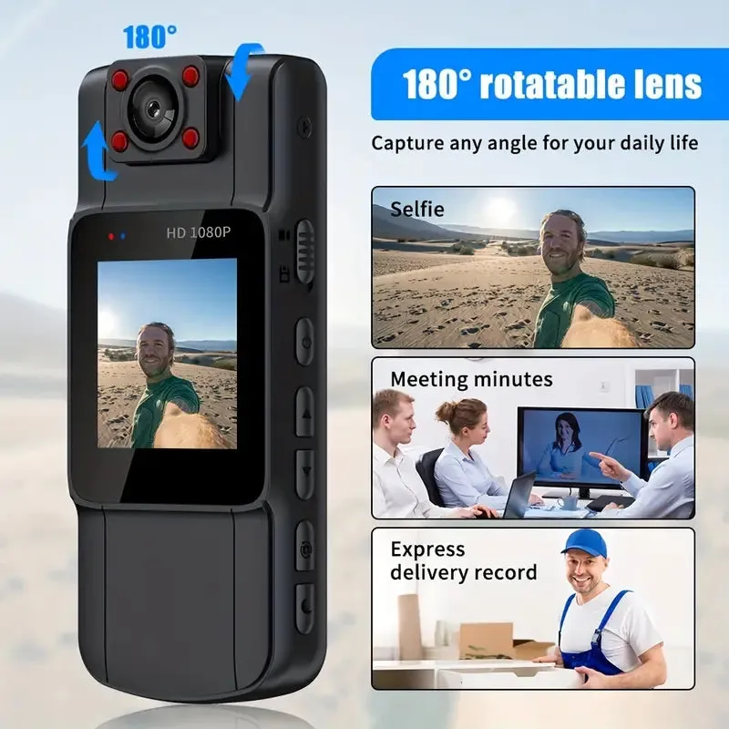 Full 1080P Police Body Camera With Clip