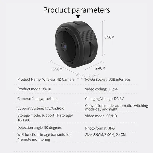 Full Hd Mini Camera - Night Vision Ip Mini Camera - Live Stream Mini HD Camera