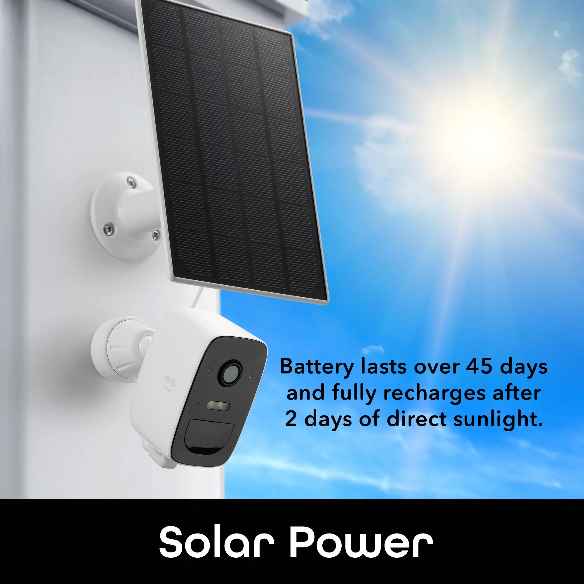 Geeni Freebird 2 Wireless Smart Battery Camera with Solar Panel