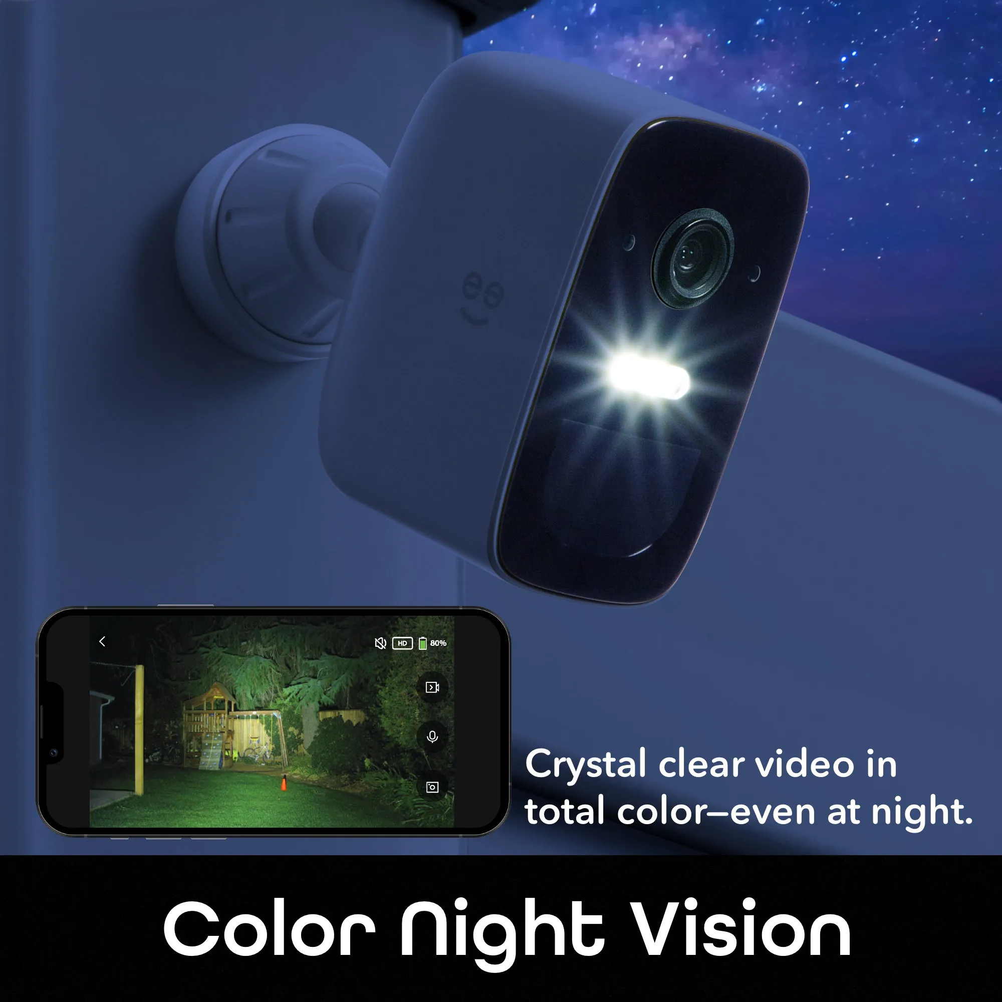 Geeni Freebird 2 Wireless Smart Battery Camera with Solar Panel