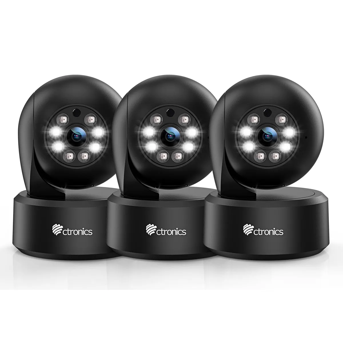 （Get the Second for Just $20）Ctronics 2.5K 4MP Surveillance Camera Indoor & 2.4/5Ghz WLAN with 20m Color Night Vision