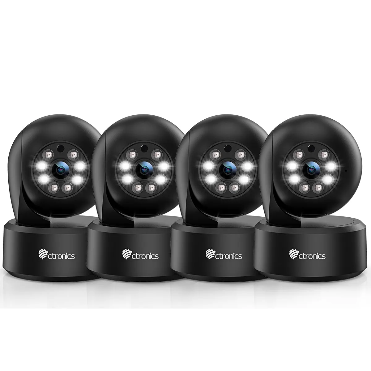 （Get the Second for Just $20）Ctronics 2.5K 4MP Surveillance Camera Indoor & 2.4/5Ghz WLAN with 20m Color Night Vision