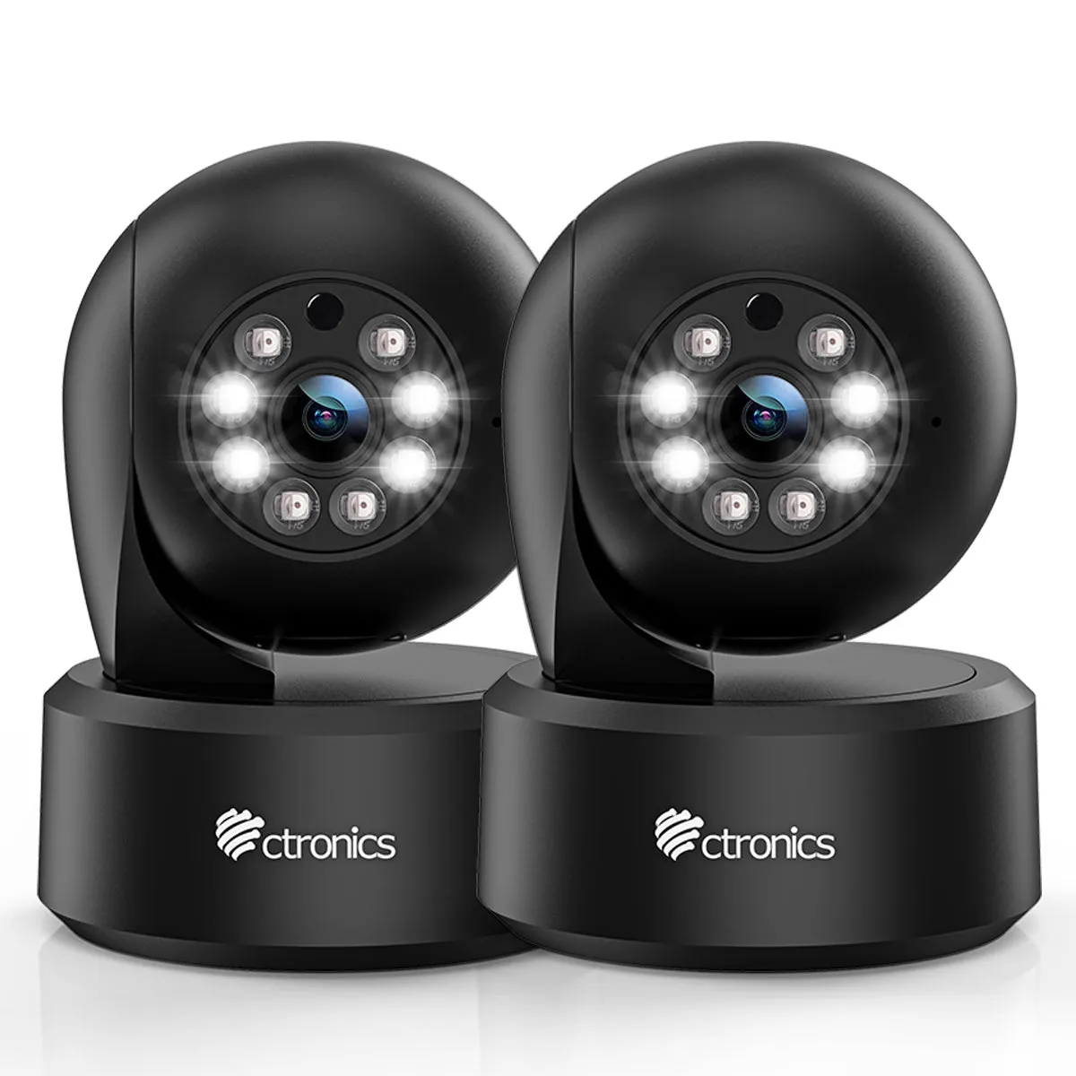 （Get the Second for Just $20）Ctronics 2.5K 4MP Surveillance Camera Indoor & 2.4/5Ghz WLAN with 20m Color Night Vision