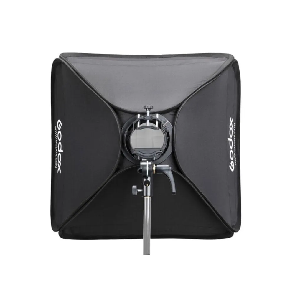 Godox 80 x 80cm Tulip Square Collapsible Softbox with S2 Bracket and Case Set - Bundle