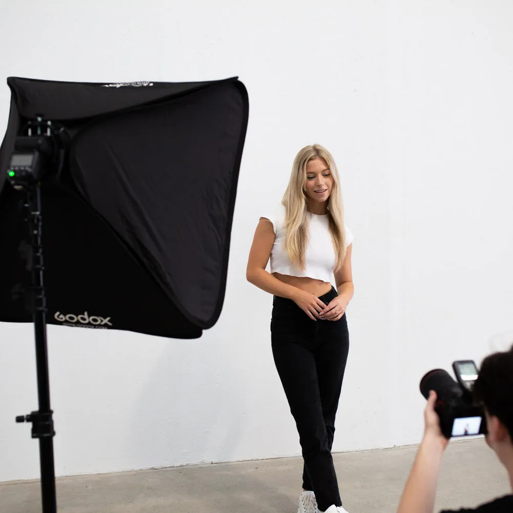 Godox 80 x 80cm Tulip Square Collapsible Softbox with S2 Bracket and Case Set - Bundle