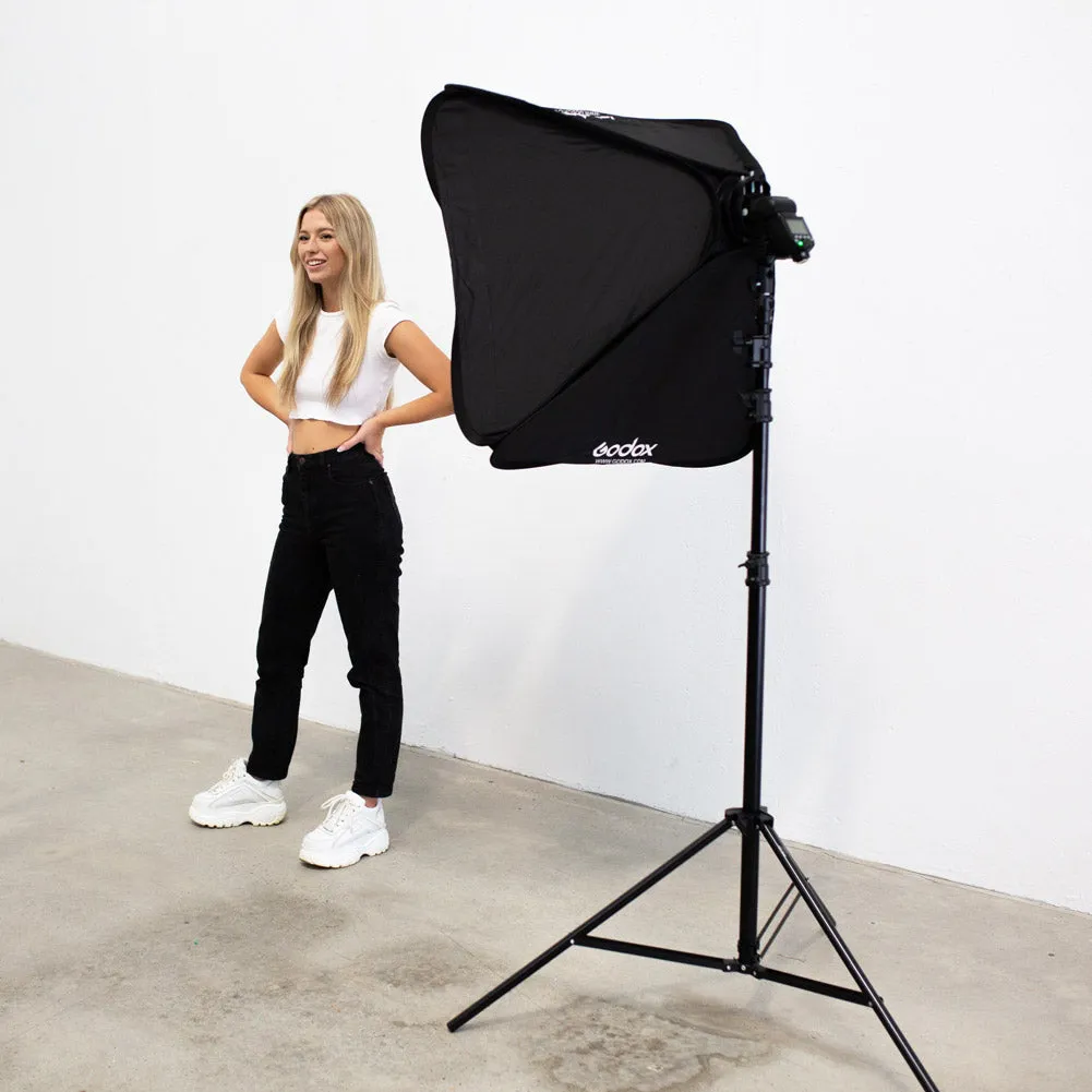Godox 80 x 80cm Tulip Square Collapsible Softbox with S2 Bracket and Case Set - Bundle