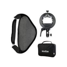 Godox 80 x 80cm Tulip Square Collapsible Softbox with S2 Bracket and Case Set - Bundle