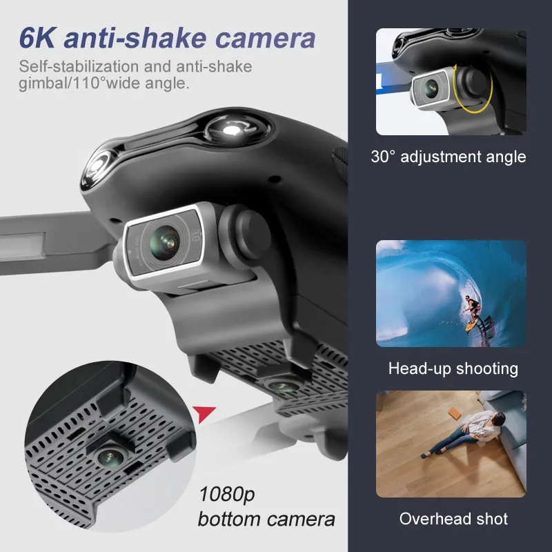 GPS Drone 6K Dual HD Camera Professional Aerial Photography 5G Wifi FPV Brushless Motor Foldable