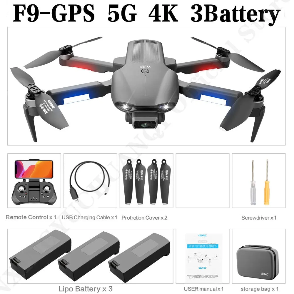 GPS Drone 6K Dual HD Camera Professional Aerial Photography 5G Wifi FPV Brushless Motor Foldable