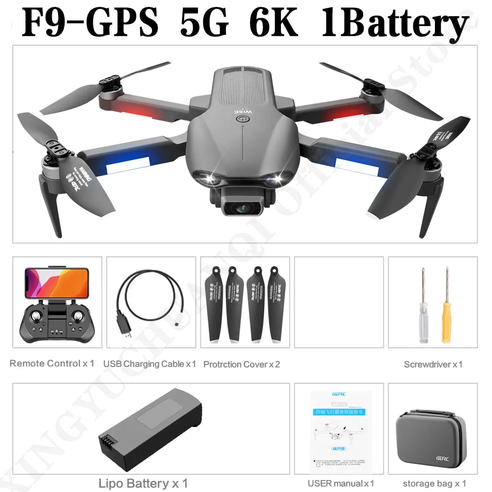 GPS Drone 6K Dual HD Camera Professional Aerial Photography 5G Wifi FPV Brushless Motor Foldable
