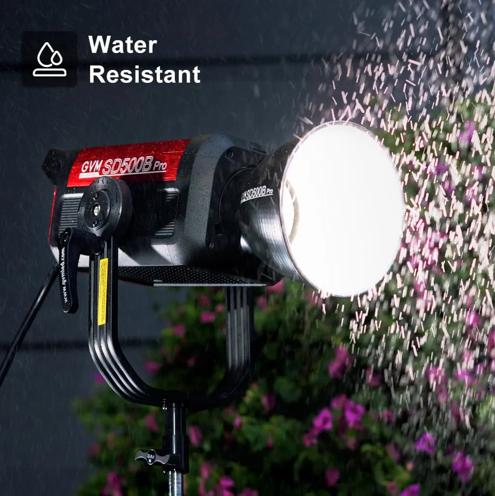 GVM PRO-SD500B 500W Waterproof Bi-Color Monolight(V-mount & Mesh Bluetooth)