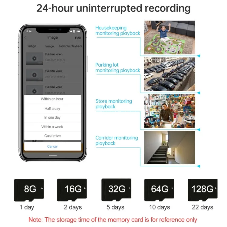 H11 Mini HD APP 1080P 120 Degree Wide Angle Wearable Smart Wireless WiFi Surveillance Camera, Support No Light Infrared Night Vision & Motion Detection Recording & Photograph & Loop Recording(White)