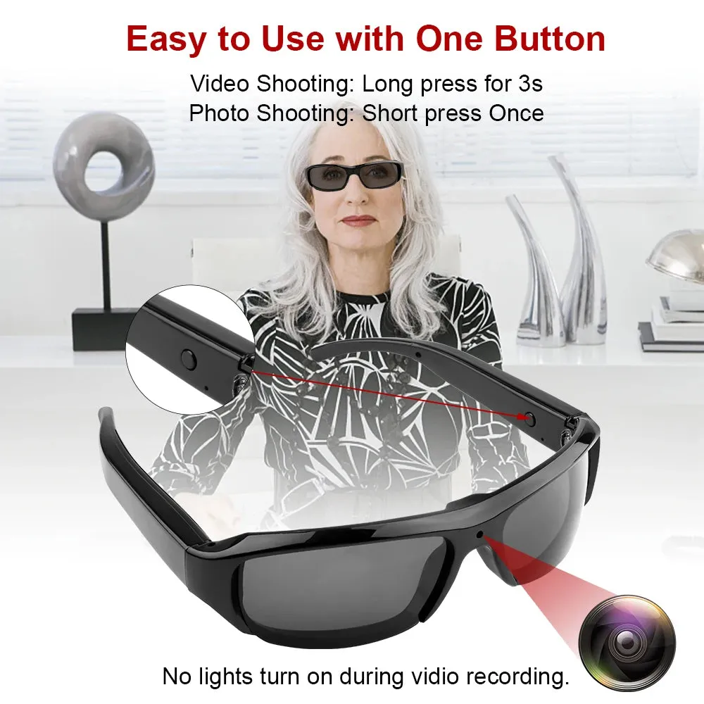 HD 1080P Portable Camera Mini Goggles Security