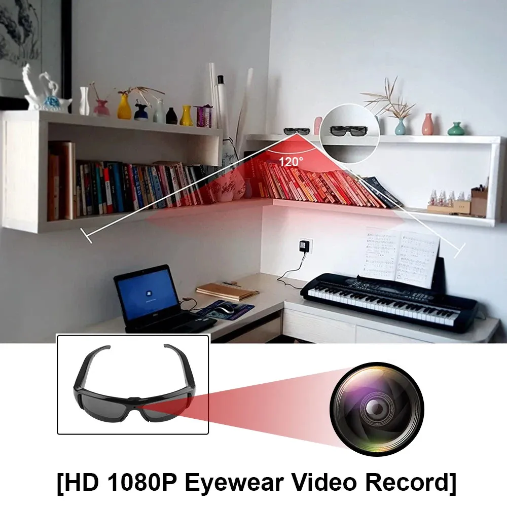 HD 1080P Portable Camera Mini Goggles Security