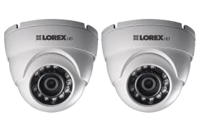 HD 1080p Weatherproof IR Dome Security Camera (2-Pack)
