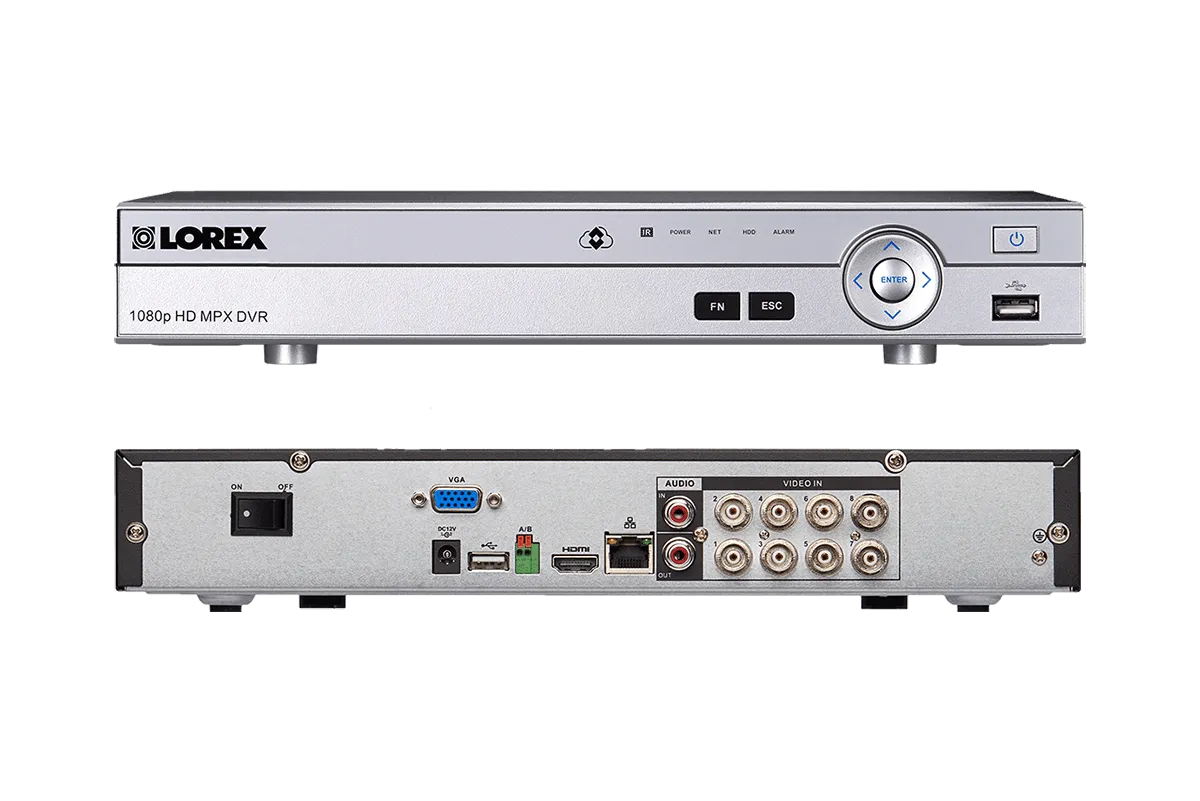 HD Home Security System featuring 4 Ultra Wide Angle Cameras and 2 PTZ Outdoor 4x Zoom Cameras