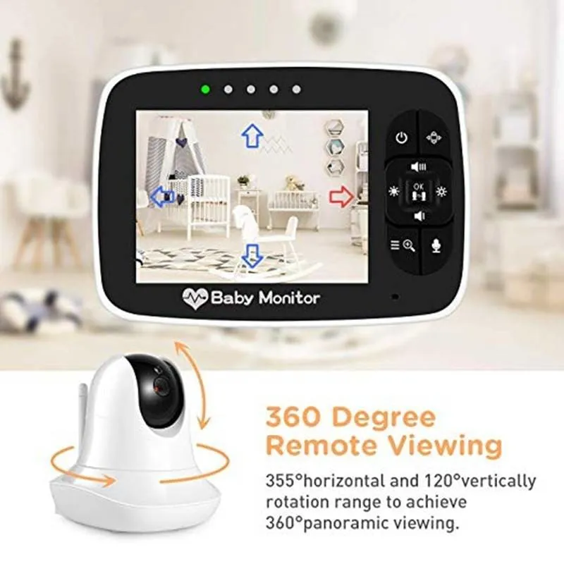 High Resolution Baby Monitor with Night Vision Remote Camera