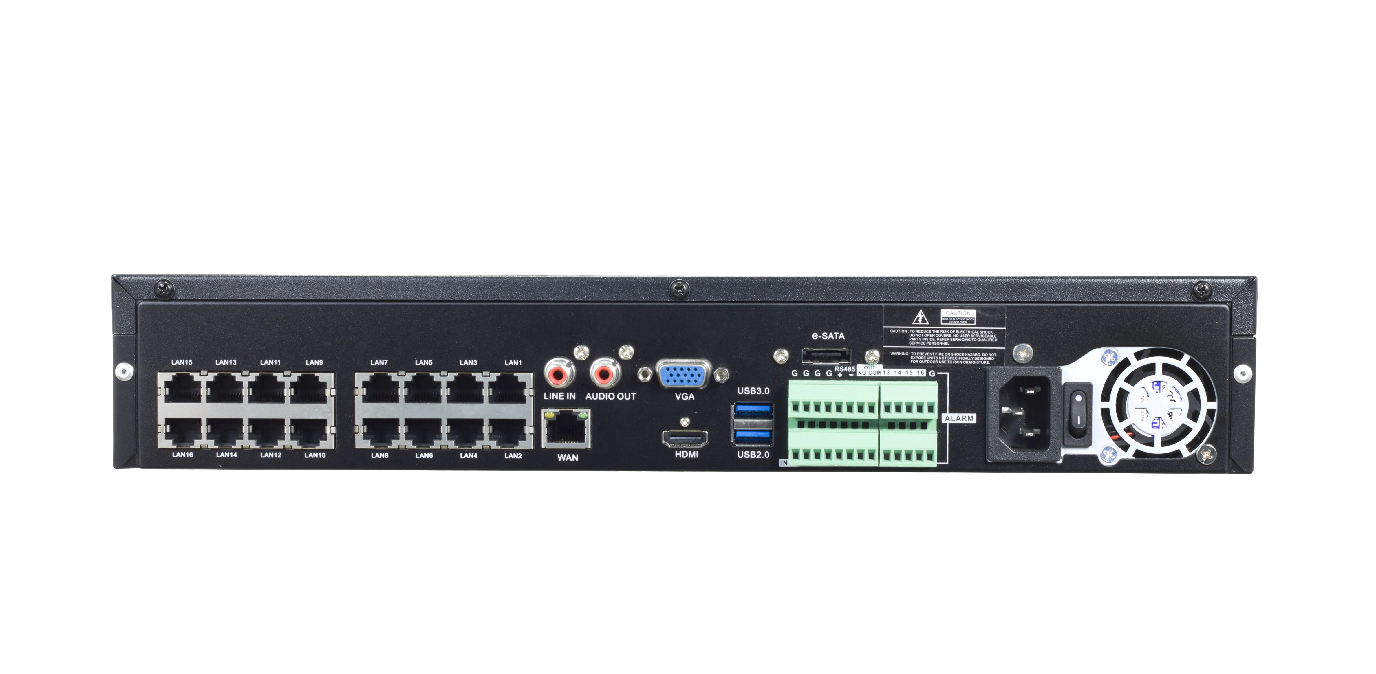 Infilux 32-Channel IP NVR with 5MP Record Resolution, Motion Detection