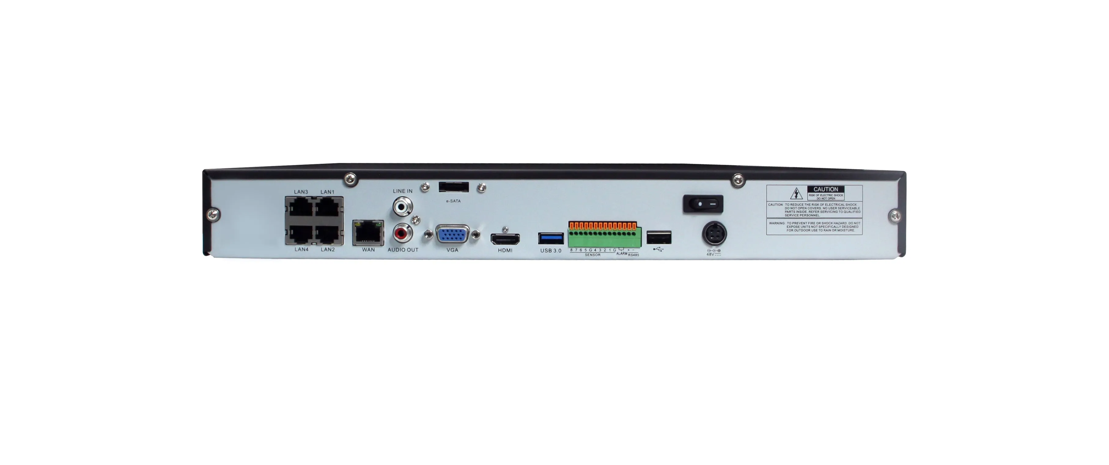 Infilux 4-Channel IP NVR with 5MP Record Resolution, Motion Detection