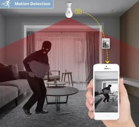 Intelligent Panoramic Wifi Light Bulb with Camera