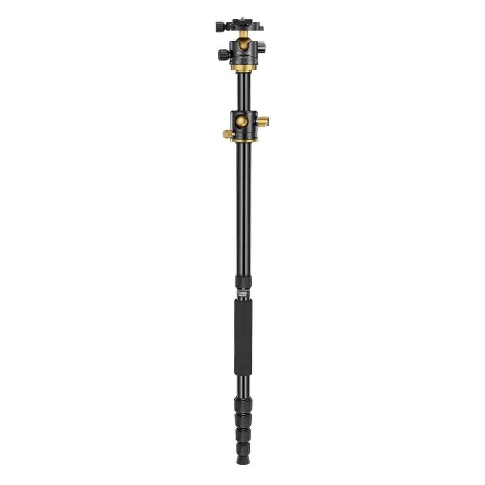 K&F Concept KF09 Series 2-in-1 Aluminum Multifunctional Camera Tripod Monopod Detachable 67 inches/1.7m Transverse Center with Inverted & Overhead Shooting, 12kg Load, Twist Lock, 32mm Metal Ball Head for DSLR Canon Nikon Sony | KF09-085V