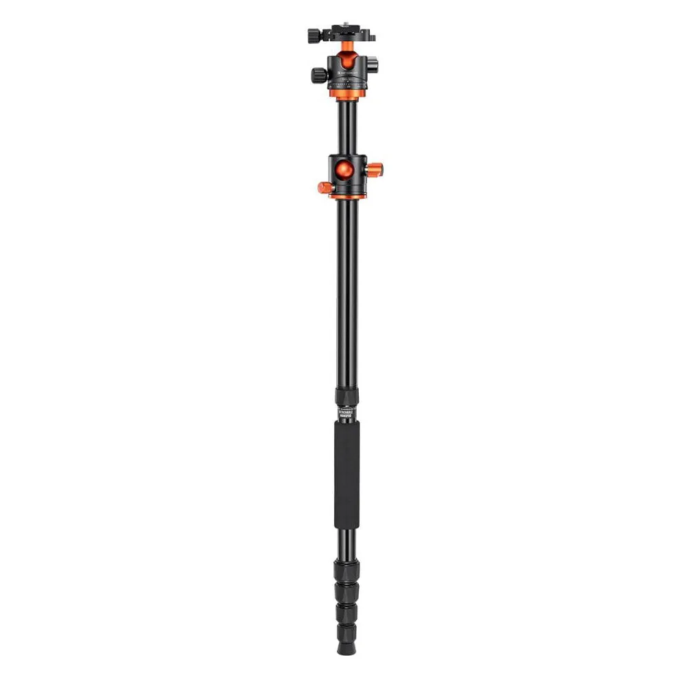 K&F Concept KF09 Series 2-in-1 Aluminum Multifunctional Camera Tripod Monopod Detachable 67"/1.7m Transverse Center with Inverted & Overhead Shooting, 10kg Load, Twist Lock, 28mm Metal Ball Head for DSLR Canon Nikon Sony | KF09-085V1