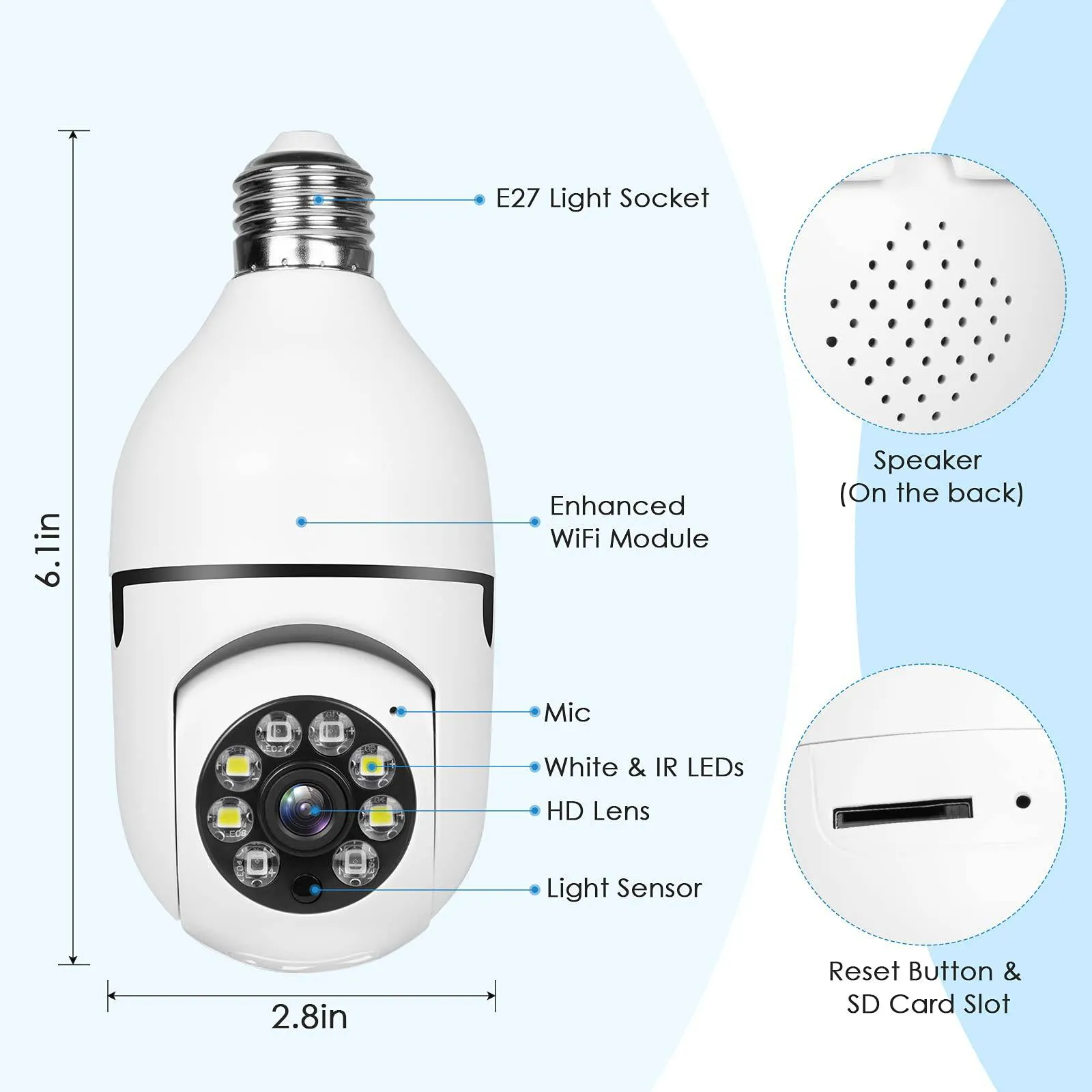 Optimized Title: Smart Keilini Lightbulb Security Camera with Advanced Features