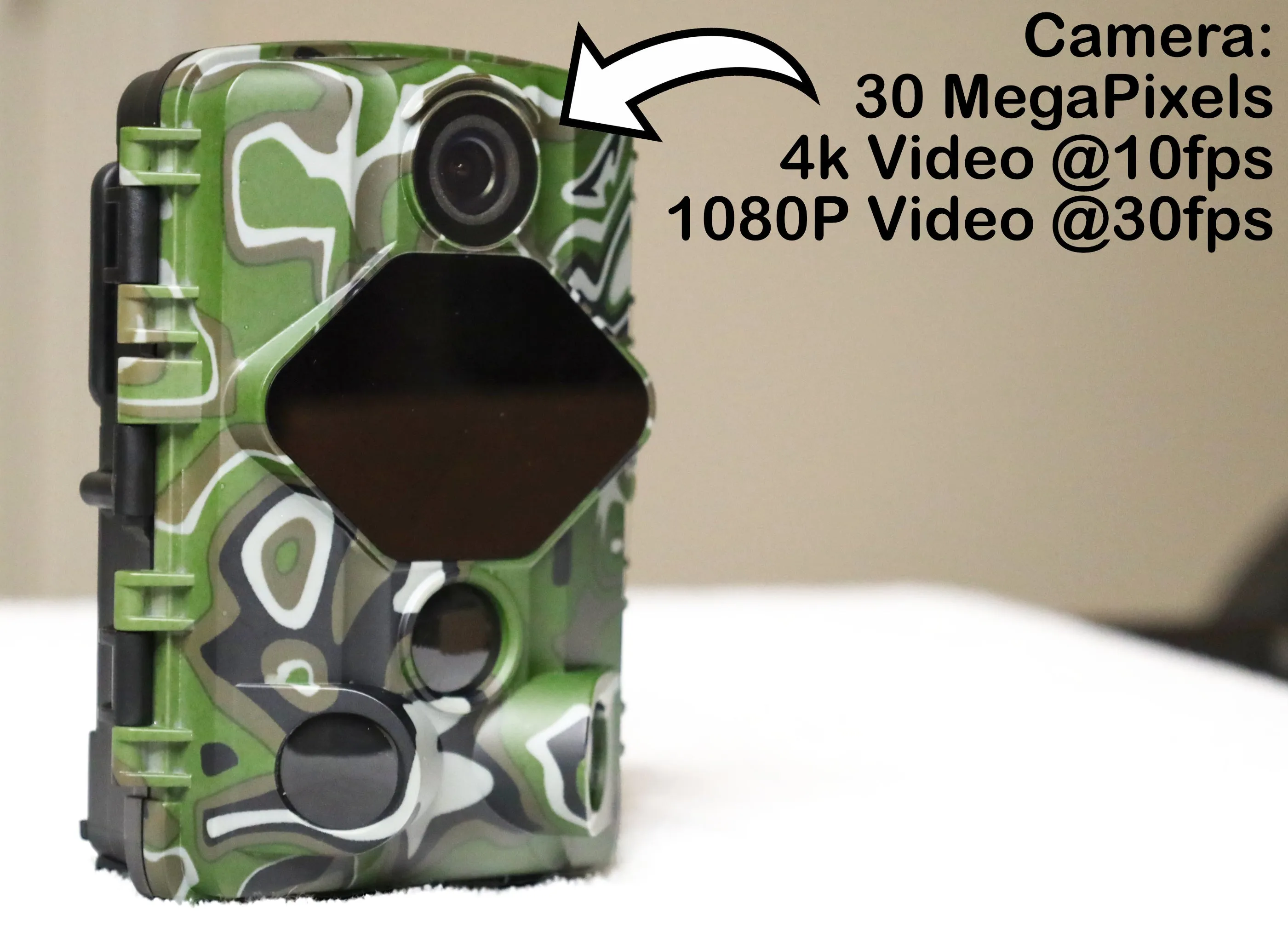 KG High-Resolution Trail Camera with Night Vision and Motion Activation