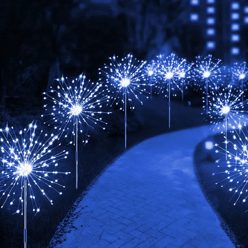 LED Solar Firework Lights Garden Decoration