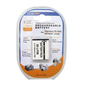 Lithium Battery for Olympus LI70 (1100mAh)