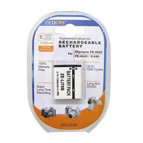 Lithium Battery for Olympus LI70 (1100mAh)