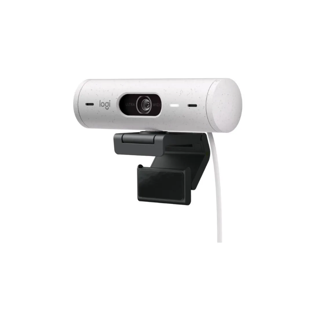 Logitech Brio 500 Full HD FHD Webcam - Auto Light Correction, Show Mode, Dual Noise Reduction Mics, Work on Teams & Zoom - Graphite, Off White, Rose