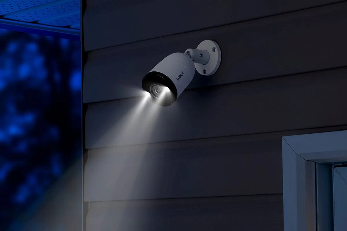 Lorex 4K (8 Camera Capable) Smart Deterrence Wired NVR Security System with Fusion Capabilities, Smart Motion Detection Plus and Smart Sensor Kit